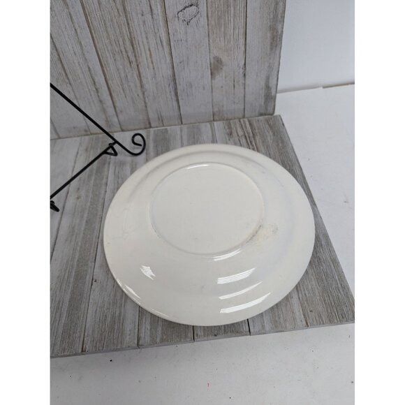 Set of 2 Regal Charm Dinner Plates Cream Floral Sebring OH Union Made 9 3/8" - Picture 5 of 5